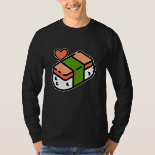 Camiseta Diagrama de instrução de Comida de Musubi do Spam
