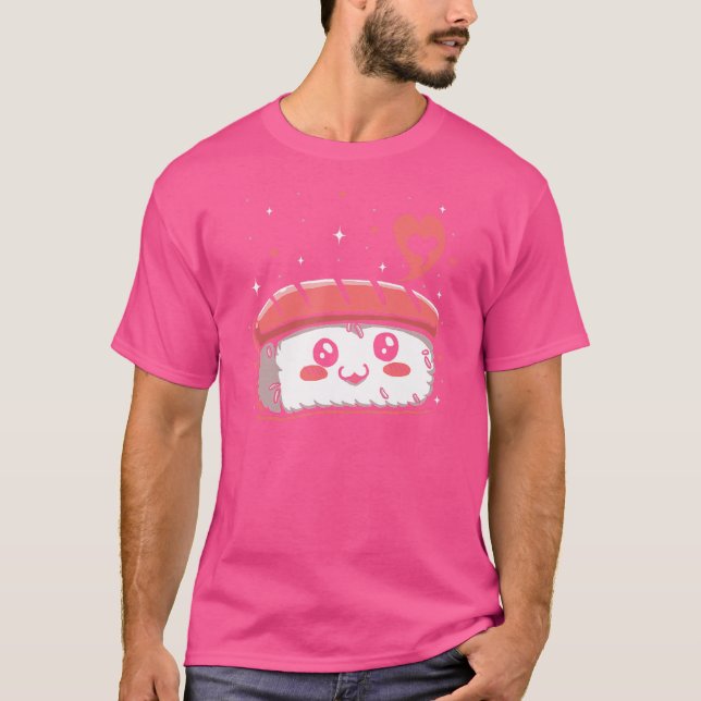 Camiseta Diagrama de instrução de Comida de Musubi do Spam  (Frente)
