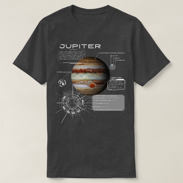 Camiseta Diagrama de Júpiter (Frente do Design)