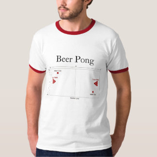 Camiseta Diagrama de Pong da cerveja