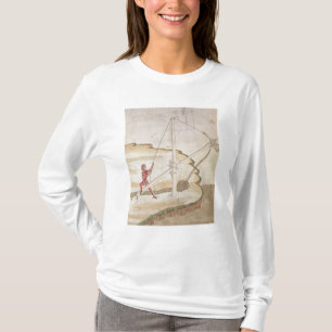 Camiseta Diagrama de um método de fornecer a água