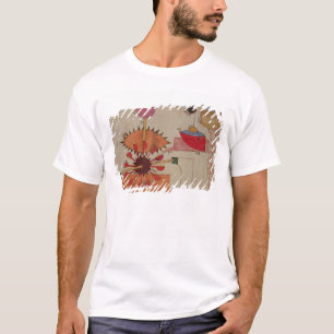 Camiseta Diagrama de um sistema para a água de bombeamento