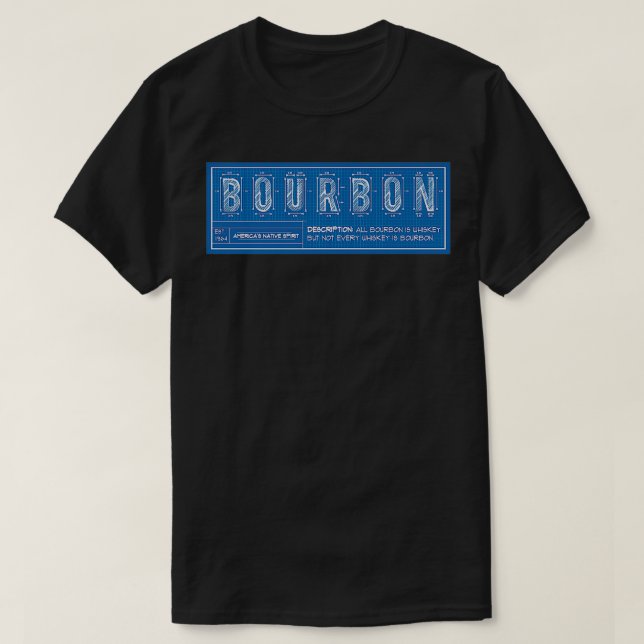 Camiseta Diagrama do Cérebro Bourbon Premium (Frente do Design)