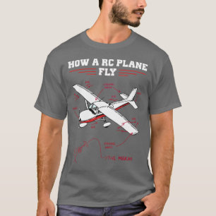 Camiseta Diagrama Funny do Modelo Controlado Remoto Plano R