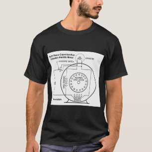 Camiseta Diagrama T-Shirt Do Motor De Indução Fracionada