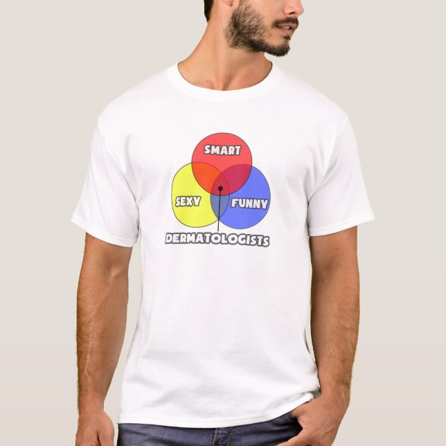 Camiseta Diagrama Venn.. Dermatologistas (Frente)