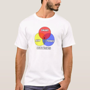 Camiseta Diagrama Venn.. Diabéticos