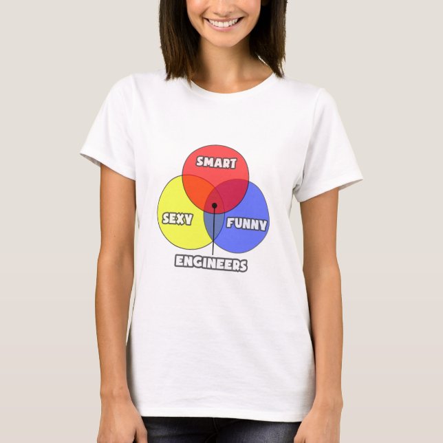 Camiseta Diagrama Venn.. Engenheiros (Frente)