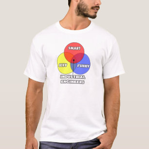 Camiseta Diagrama Venn.. Engenheiros industriais