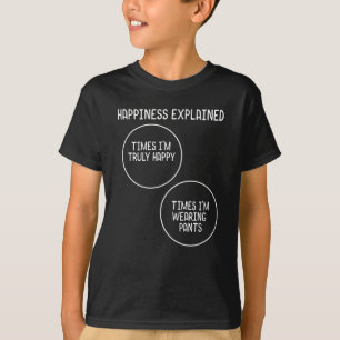 Camiseta Diagrama Venn Engraçado para Sem Calças