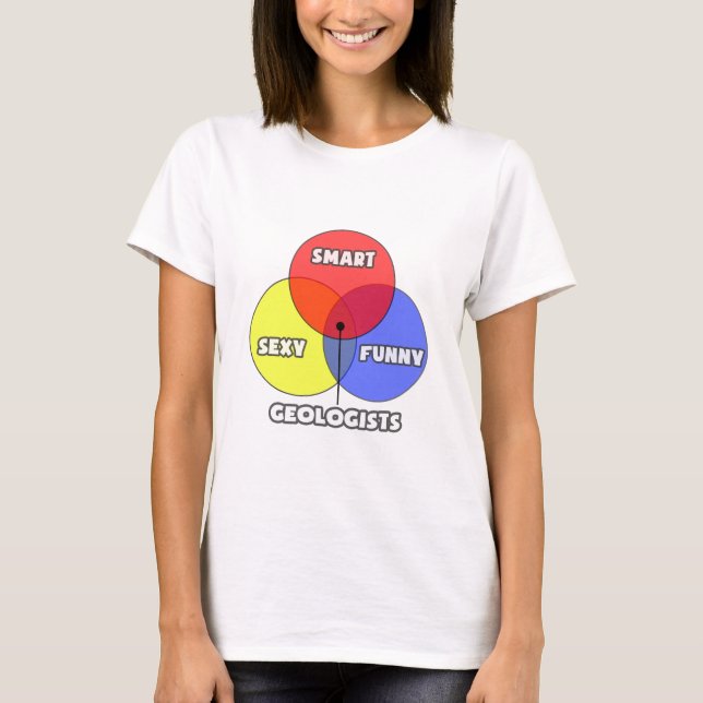 Camiseta Diagrama Venn.. Geólogos (Frente)