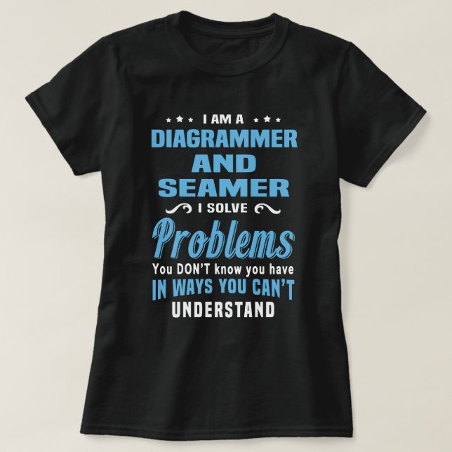 Camiseta Diagramador E Seamer (Frente do Design)
