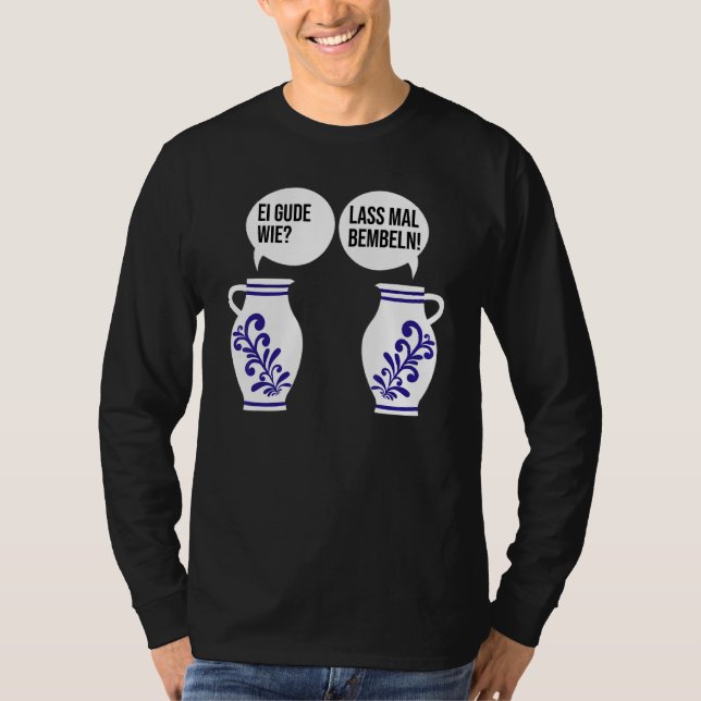Camiseta Dialect Hessen Apple Bembel Cider Jug Egg Gourd W (Frente)