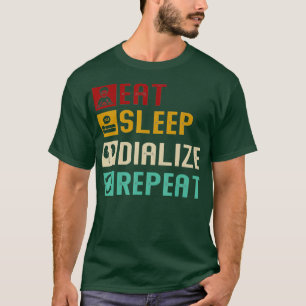 Camiseta Dializar o sono Repetir Diálise Legal do Diabetes