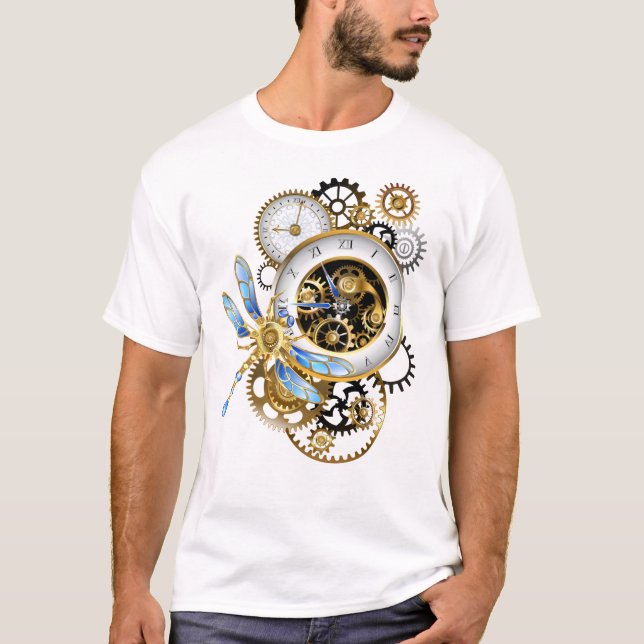 Camiseta Dials Steampunk com Dragonfly (Frente)