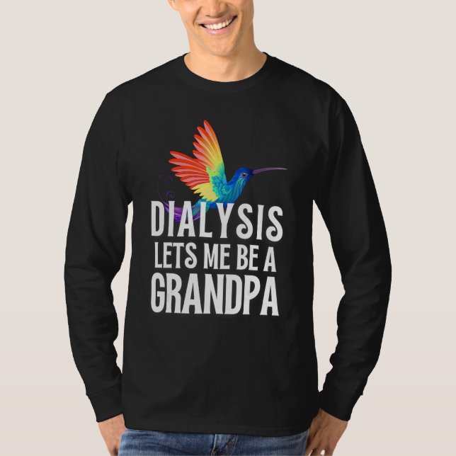 Camiseta Dialysis Lets Me Be A Grandpa Inspirational Men s (Frente)