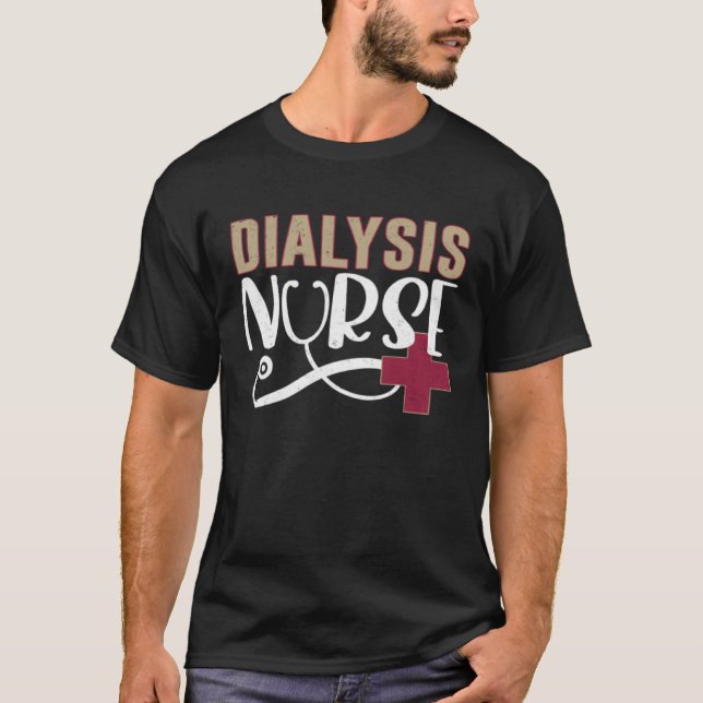 Camiseta Dialysis Nurse Graphic Nurses And Nursing (Frente)