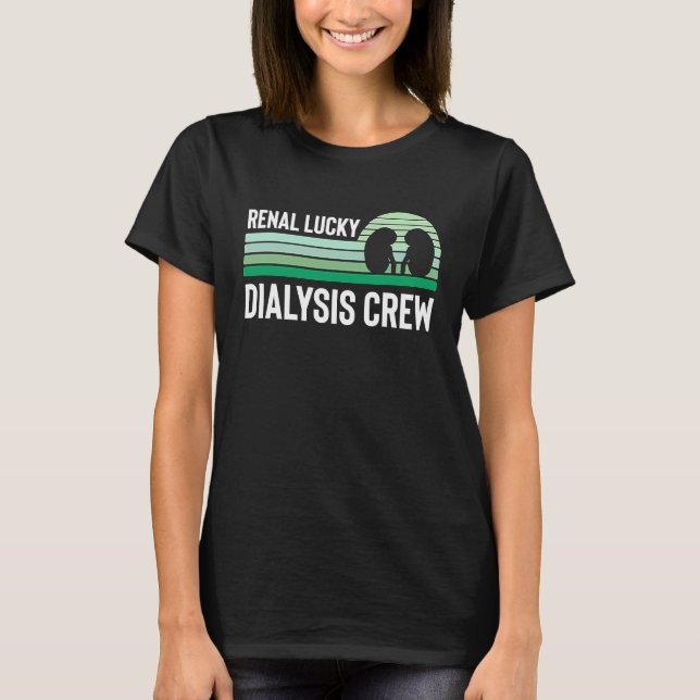 Camiseta Dialysis Technician St Patricks Day Renal Lucky Cr (Frente)