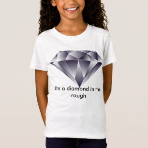 Camiseta Diamante no t-shirt áspero