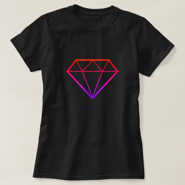 Camiseta diamante para sempre (Frente do Design)