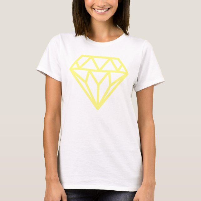 Camiseta diamantes amarelos (Frente)