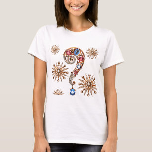 Camiseta Diamantes dos cristais de rocha da bijutaria do