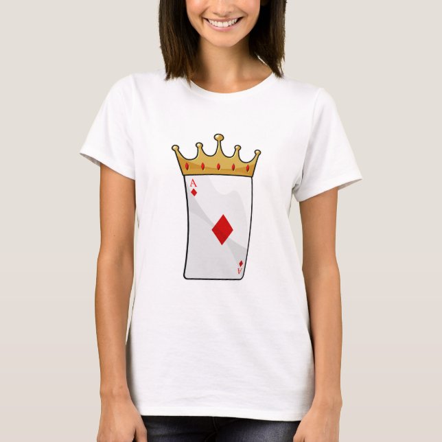 Camiseta Diamond Ace com a Coroa Rei (Frente)