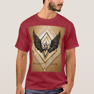 Camiseta Diamond Faith Design T-Shirt - Única, Gráfico Negr