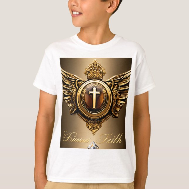 Camiseta Diamond Faith LLC Kids Basic T-Shirt Design (Frente)