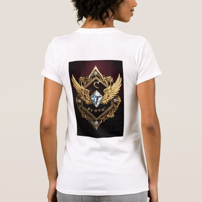 Camiseta "Diamond Faith LLC Logo T-Shirt - Elegância, Grace (Verso)
