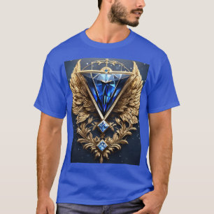 Camiseta "Diamond Fath Design T-Shirt - Única, Gráfico Negr