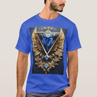 Camiseta "Diamond Fath Design T-Shirt - Única, Gráfico Negr