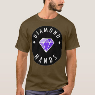 Camiseta Diamond Hands Black Purple Mini WSB Stock Memory
