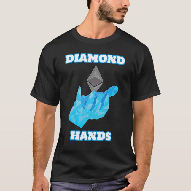 Camiseta Diamond Hands Eth Ethéo (Frente)