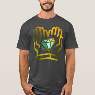Camiseta Diamond Hands GME Stock Market Trader Dourado Cryp