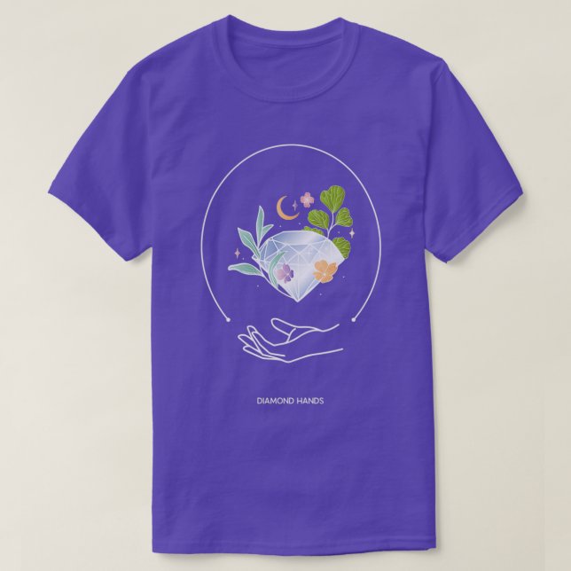 Camiseta Diamond Hands Market to the moon 1 (Frente do Design)
