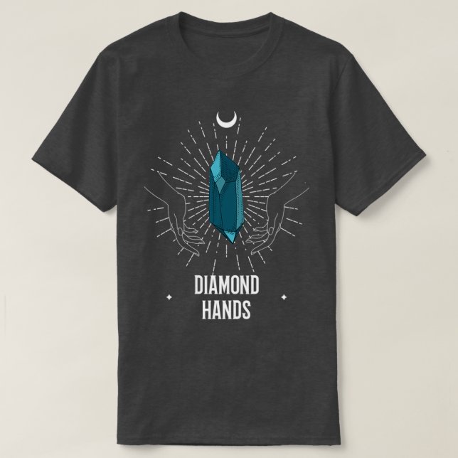 Camiseta Diamond Hands Stock Market to the moon 19 (Frente do Design)