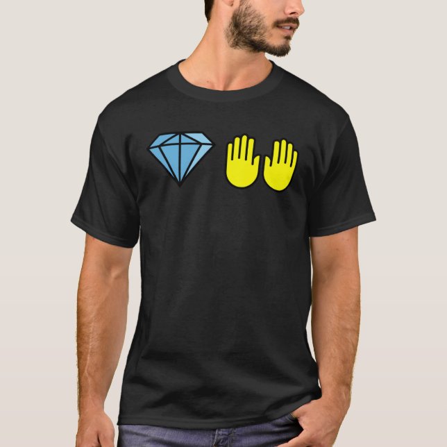 Camiseta Diamond Hands To The Moon Stonks (Frente)