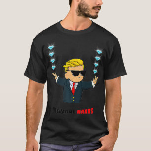 Camiseta Diamond Hands Wall Street Bets Mascot Premium