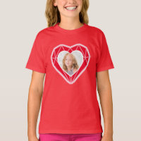 Diamond Heart Kids Photo Red Dia de os namorados