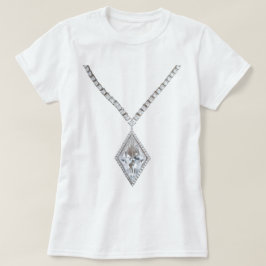 Camiseta Diamond Necklace White T-Shirt