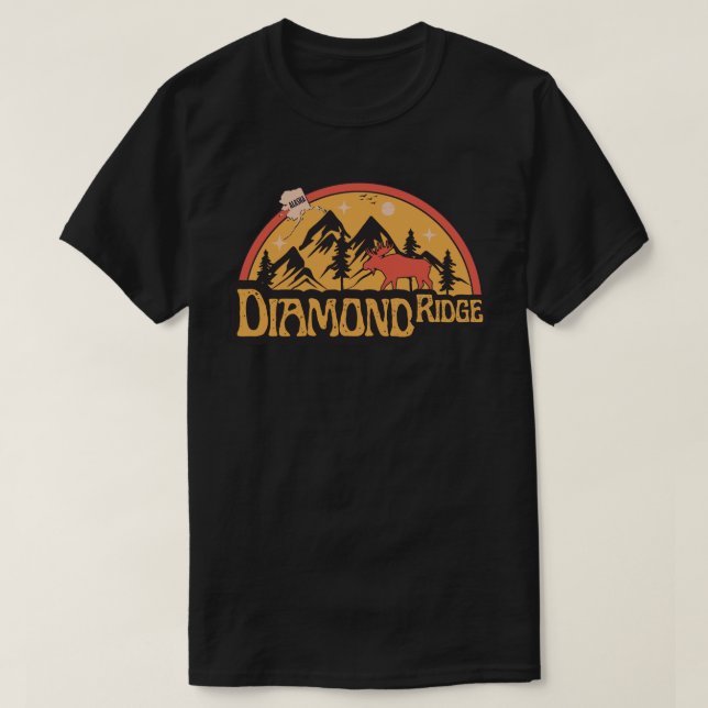 Camiseta Diamond Ridge, Alaska-Shirt (Frente do Design)