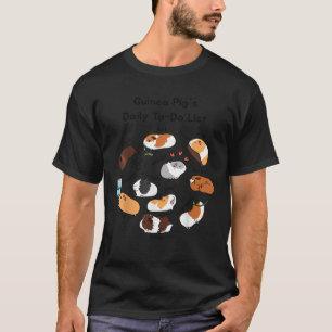 Camiseta Diário a Fazer Lista Engraçada De Porcos-Porco-Gui