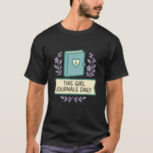 Camiseta Diário de Mindfulness Cuidados Pessoais Bem-Estar
