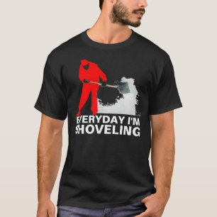 Camiseta Diário eu estou trabalhando com pá o t-shirt