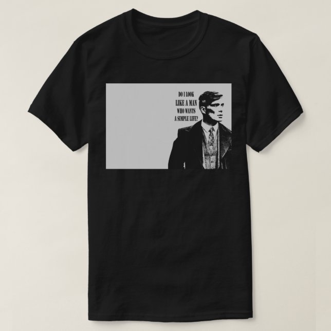 Camiseta Diário Tommy Shelby Hardcover (Frente do Design)