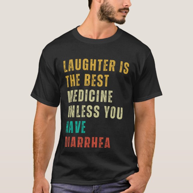 Camiseta Diarrhea  Post Surgery Gag  Get Well Soon (Frente)