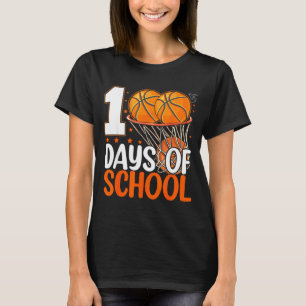 Camiseta Dias 100 Escola 100º Dia de Escola Basquetebol Rir