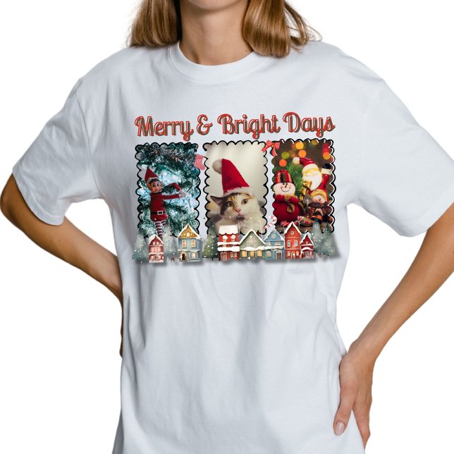 Camiseta Dias Alegres e Luminosos Memória de Natal  (Criador carregado)