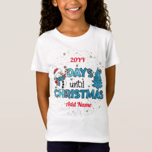 Camiseta Dias até o Natal Personalizar